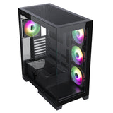 Boitier Moyen Tour ATX iTek Showbui 45 RGB avec panneaux vitrés (Noir)