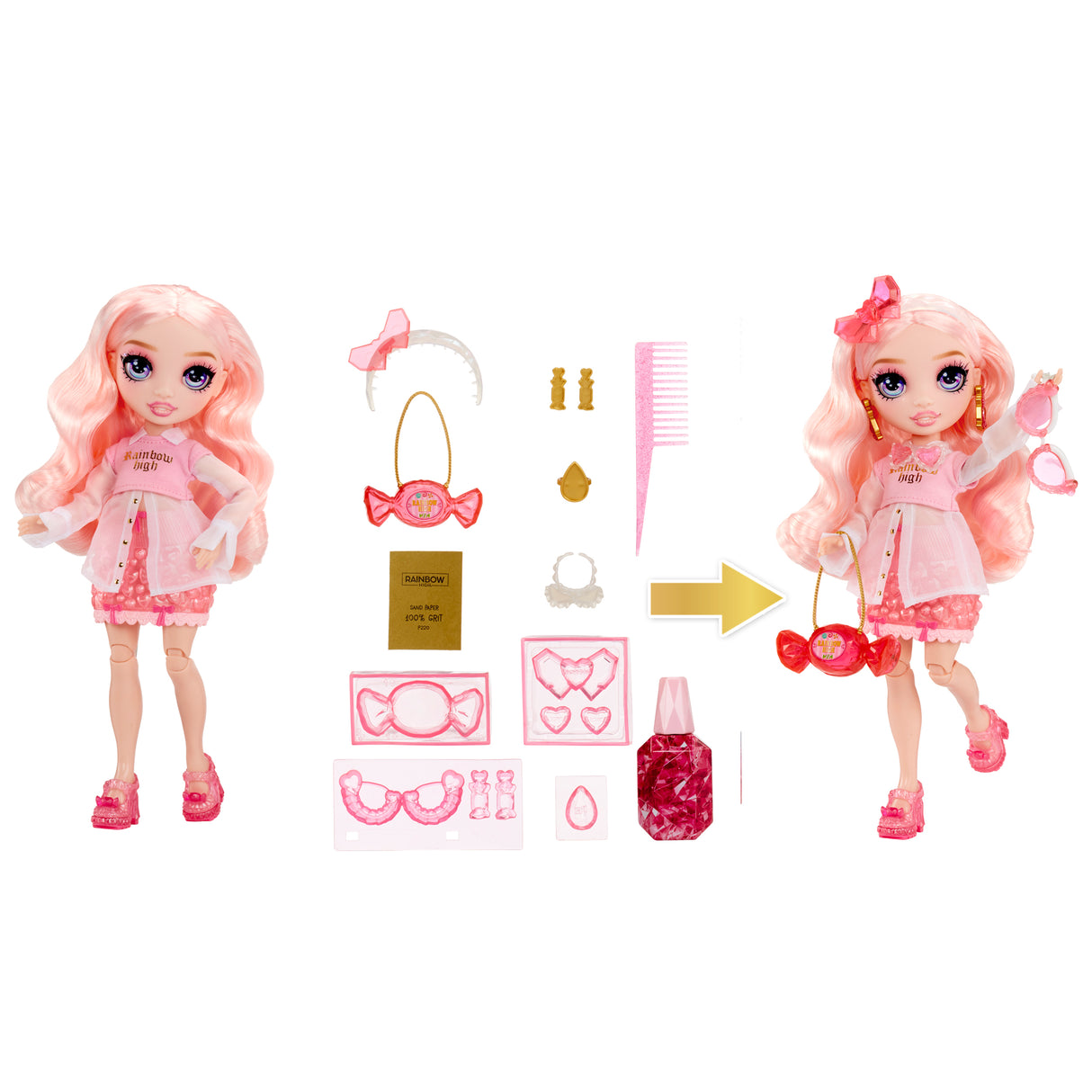Rainbow High Cristal Poupée Mannequin 27 cm - Bella