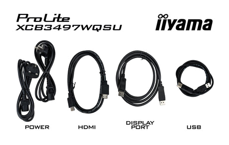 Ecran PC incurvé - IIYAMA - 34 - WQHD - 120Hz - Dalle VA - 0,4ms - Ajustable en hauteur - XCB3494WQSU-B1