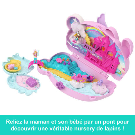 Polly Pocket - Coffret 2 en 1 Lapin - Avec 2 figurines et 12 accessoires - Polly Pocket - JFT88