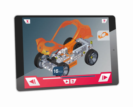 CLEMENTONI - Véhicules et machines - 50 constructions - Manuel illustré et application pour visualisation 3D - Fabriqué en Italie