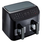 Friteuse a Air Chaud - MEDION - P20 XXL Twin - 2600 W - 2 paniers - 9 programmes - Noir