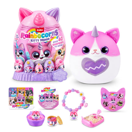 oeuf surprise - Peluche - ZURU - Rainbocorns KittyMania - Modele aléatoire - Des 3 ans