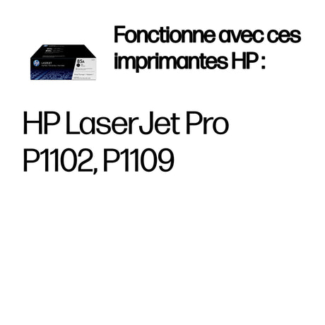 Cartouche de toner HP 85A (CE285AD) noir pour imprimantes LaserJet P1102/P1106/M1132MFP/M1212MFP/M1217MFP