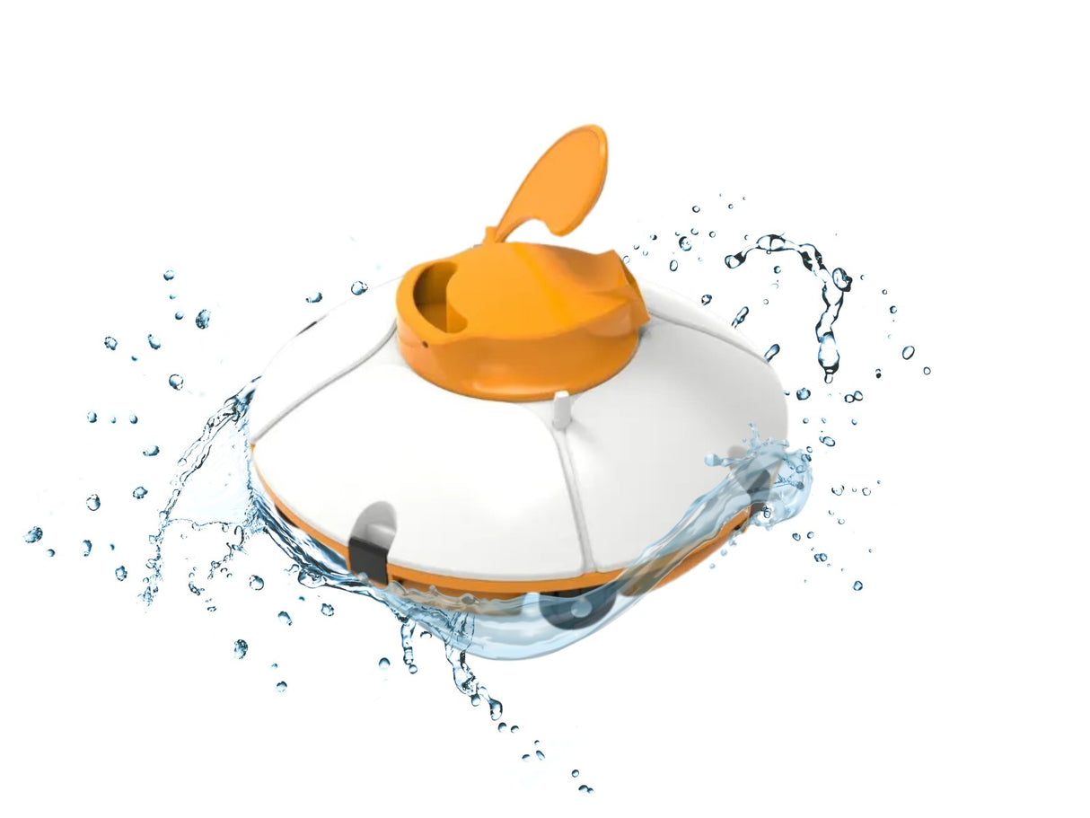 Robot de piscine - Bestway - Frisbee - Autonome - nettoyage fond plat - 5x3m max - Bleu