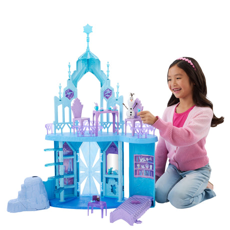 Disney La Reine des Neiges - Palais de glace d'Elsa - Olaf - 21 accessoires - Disney Frozen - JGG41