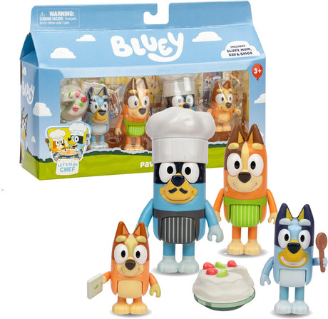 Pack de 4 figurines - BLUEY - La famille en cuisine