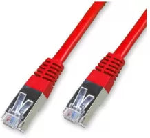 Céble/Cordon réseau RJ45 Catégorie 6 FTP (F/UTP) Droit 1m (Rouge)