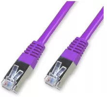 Céble/Cordon réseau RJ45 Catégorie 6 FTP (F/UTP) Droit 1m (Violet)