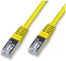 Céble/Cordon réseau RJ45 Catégorie 6 FTP (F/UTP) Droit 2m (Jaune)