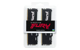 Kit Barrettes mémoire 32Go (2x16Go) DIMM DDR5 Kingston Fury Beast RGB  5600MHz CL40 (Noir)