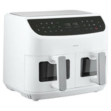 Friteuse a Air Chaud - MEDION - P20 XXL Twin - 2600 W - 2 paniers - 9 programmes - Blanc