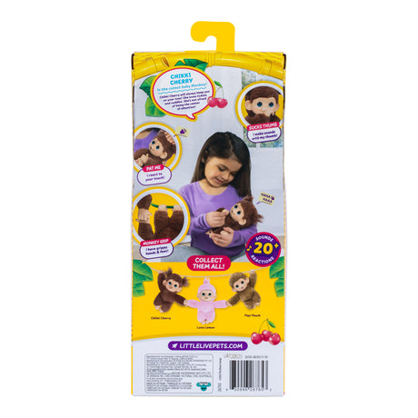 Peluche - LITTLE LIVE PETS - Mon bébé singe mini - Marron - Des 4 ans