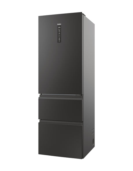 Réfrigérateur combiné - HAIER - 3D 60 Series 5 HTW5618ENPT - Classe E - 360 L - 185 x 59,5 x 66,7 cm - Noir