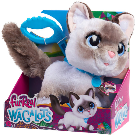 Jouet interactif - FURREAL FRIENDS - Chaton Grand Marcheur 23 cm - Animal interactif avec laisse