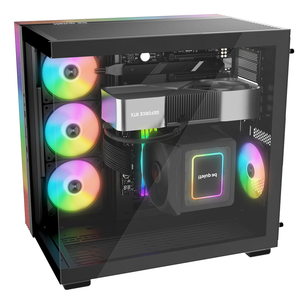 Boitier Moyen Tour ATX be quiet! Light Base 600 DX RGB avec panneaux vitrés (Noir)