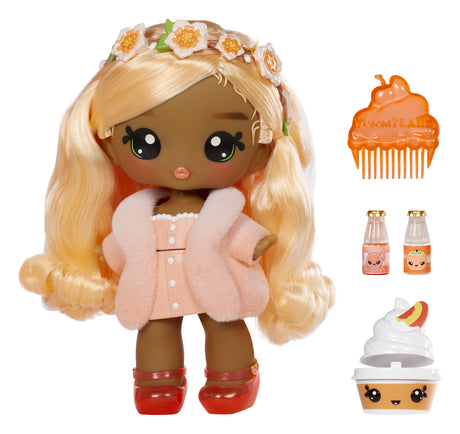 Yummiland - Grande poupée 25 cm a coiffer et câliner - Animal de compagnie + baumes a levre parfumé - Pia - Des 4ans