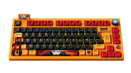 Clavier filaire/sans fil - Mécanique - KONIX - Naruto Shippuden - Édition Pro Collector Numérotée - AZERTY - LED RVB