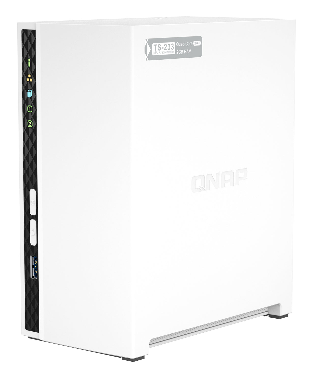 Serveur NAS Qnap TS-233 - 2 baies (Blanc)
