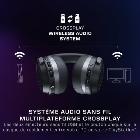 Casque gaming multiplateforme sans fil - TURTLE BEACH - Stealth 700PC (Gen3) - Noir