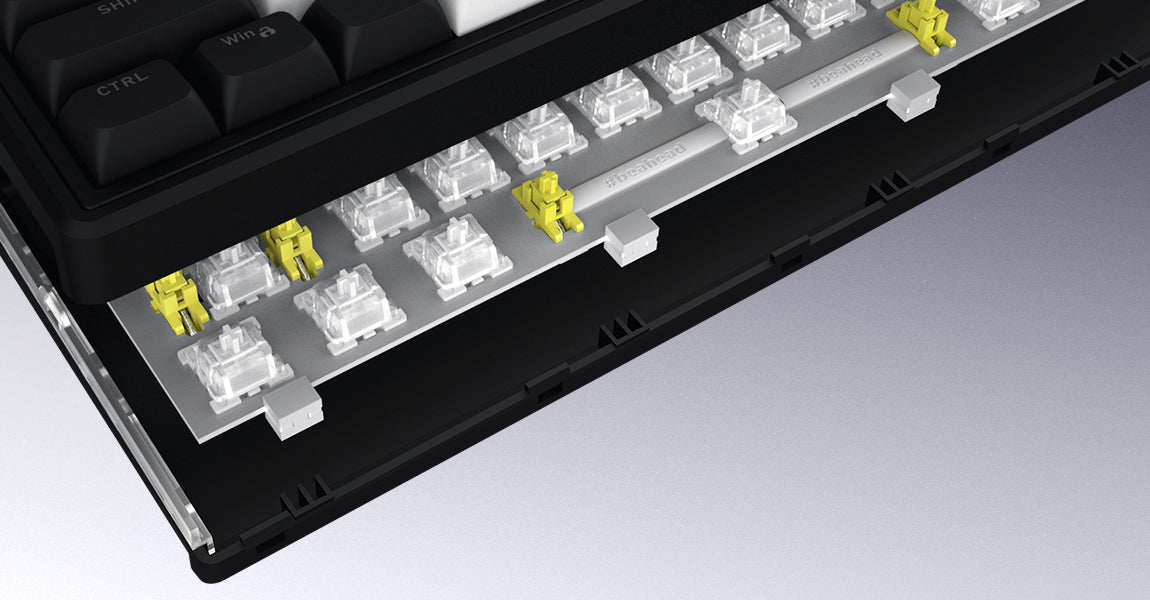 Clavier Gamer sans fil magnétique (Hator Aurum Linear) Hator Skyfall 80 Mag Ultima 8K TKL RGB (Noir)