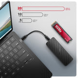 Boitier externe USB-C 3.2 Axagon EEM2-20G - NVMe M.2 Type 2280 (Noir)