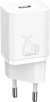 Chargeur secteur Baseus Super Si 1x port USB-C 25W (Blanc)