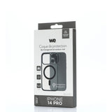 We Coque de protection RUBBER APPLE IPHONE 14 PRO - Dos transparent contour mat
