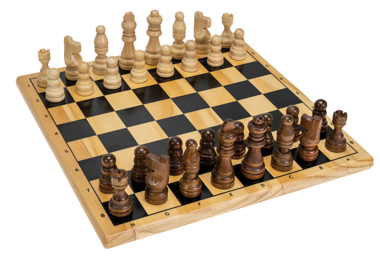 Coffret Echecs En Bois - Jeux de société classique et stratégie - Tactic