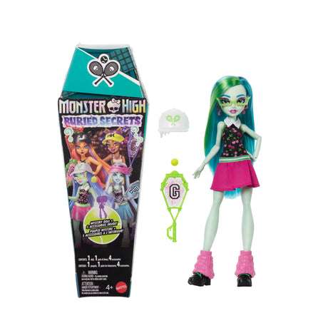 Monster High-Secrets Enfouis-Coffret Poupée Soirée Pyjama Terrifiante - 4 ans+- HYV64