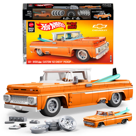 Hot Wheels - Coffret de Construction Custom Chevy Pickup 1962 Mattel Brick Shop - Mattel Brick Shop - JFT20