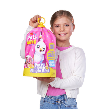 Oiseau interactif - PETS ALIVE - Polly Magic Bird - Réagit au toucher - Chante et bouge - a partir de 3 ans