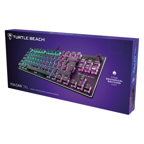Clavier gaming RGB mécanique compact - TURTLE BEACH - Vulcan TKL - Noir