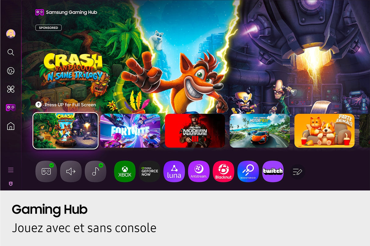 Samsung TU65U7025F - TV LED 65 (165 cm) - 4K UHD 3840x2160 - HDR - Smart TV - Gaming Hub - 3xHDMI - WiFi
