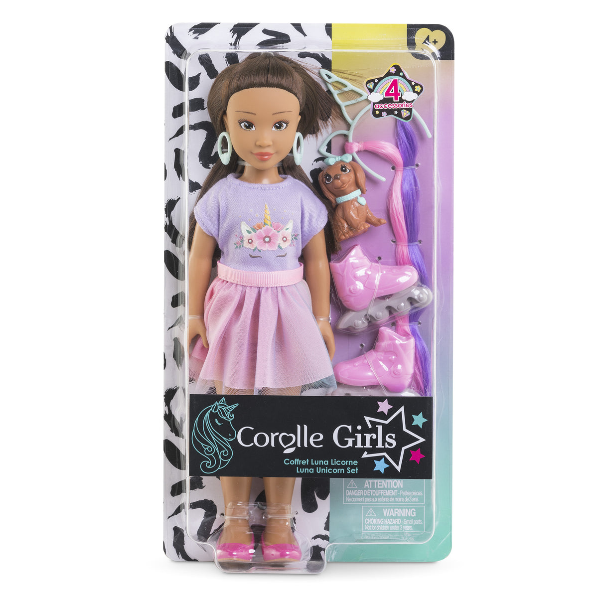 Poupée mannequin - COROLLE - Luna Licorne - 28 cm - 4 accessoires - Mixte