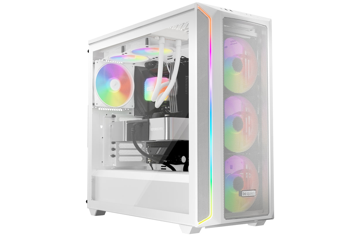 Lot de 3 Ventilateurs de boitier be quiet! Light Wings LX RGB - 12cm (Blanc)