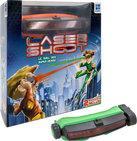 Jeu de société - MEGABLEU - Laser Shoot - Duel au laser avec masques et vies a perdre