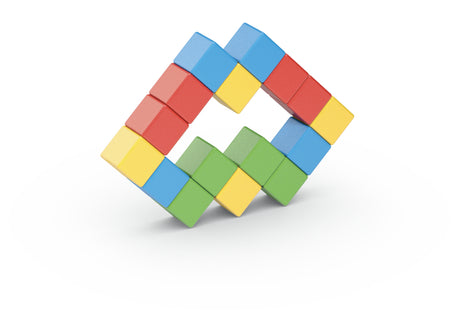 Blocs magnétiques - GEOMAG - Set créatif - 16 pieces - Éducatif - Plastique recyclé - Des 12 mois