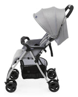 CHICCO Poussette compacte Ohlala 3 -  Des la naissance - Jusqu'a 15kg - Dossier inclinable - Arceau de sécurité - Grey mist