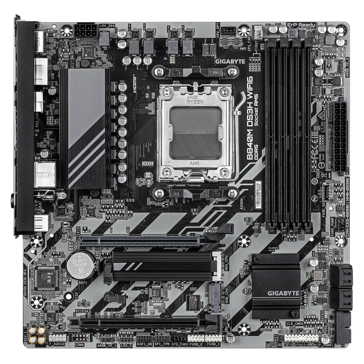 Carte Mère Gigabyte B840M DS3H Wifi 6 (AMD AM5) Micro ATX