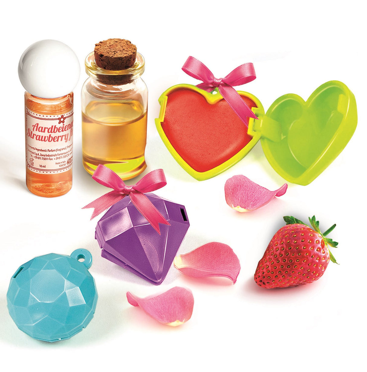 Clementoni - Science & Jeu - Coffret scientifique création de baumes a levres - Dés 8 ans