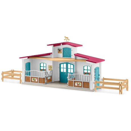 Centre équestre modulable de Lakeside pour chevaux, coffret figurines avec 115 éléments, Schleich 42567 Horse Club