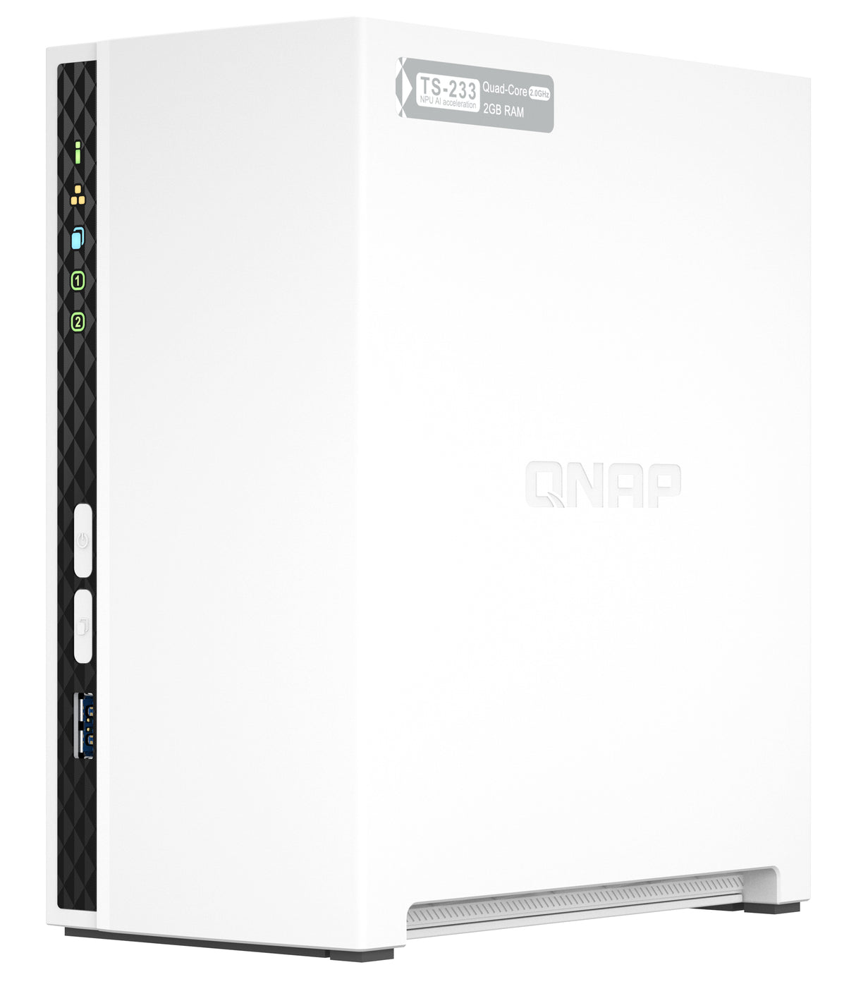 Serveur NAS Qnap TS-233 - 2 baies (Blanc)