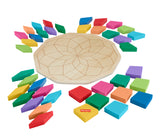 Fisher-Price-Puzzle Mandala en Bois-Puzzle 40 pieces motif géométrique HXT94