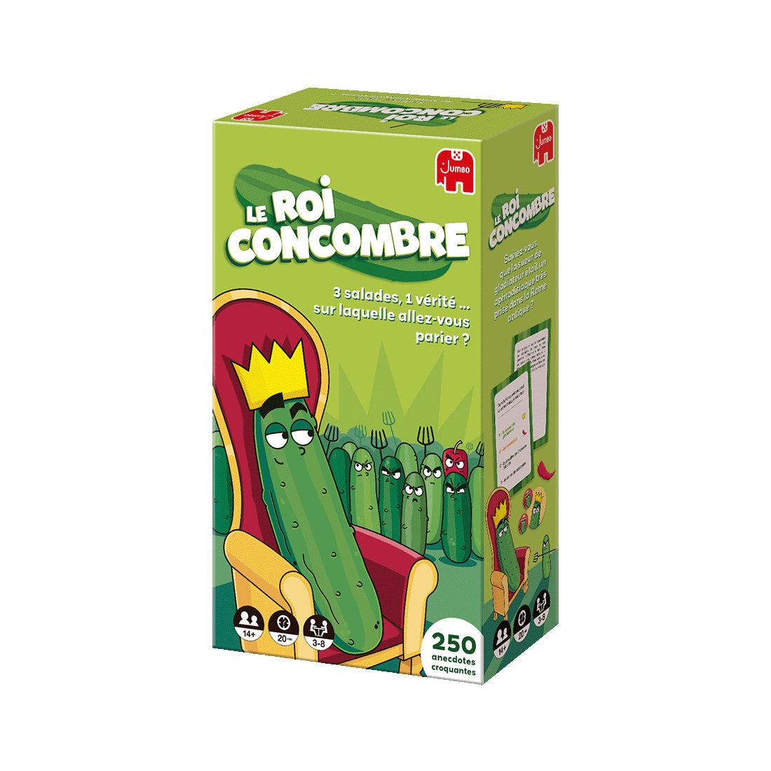 LE ROI CONCOMBRE - Jeu de société - DUJARDIN - Identifiez les anecdotes authentiques dans ce jeu de réflexion amusant !
