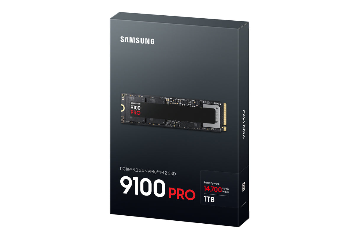 SAMSUNG - 9100 PRO - SSD Interne - 1 To - NVMe M.2 PCIe 5.0x4 - Vitesse lecture jusqu'a 14 800 Mo/s