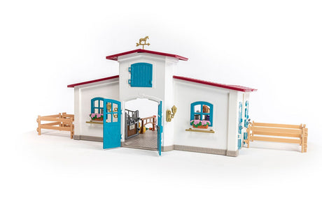 Centre équestre modulable de Lakeside pour chevaux, coffret figurines avec 115 éléments, Schleich 42567 Horse Club