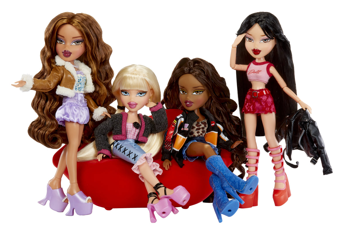 Bratz Goin' Out Poupée -Yasmin- 1 Poupée Mannequin a Collectionner - Une Tenue, Un Sac a Main, Une Paire de Lunettes Soleil - 6 ans