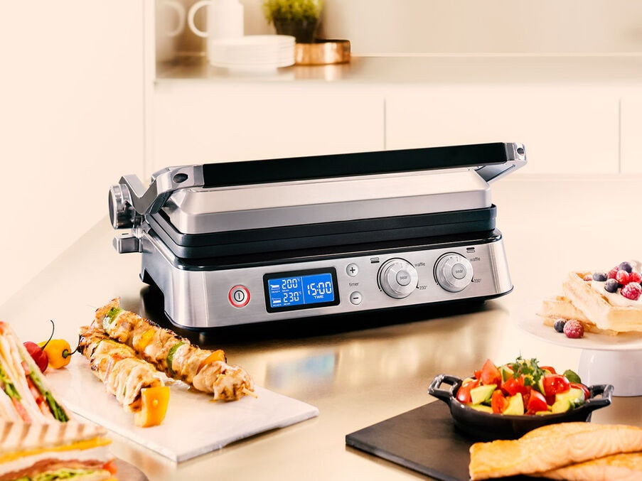 Grill multifonctions - BRAUN - Multi Pro 9 - 2000 W - 3 positions de chauffe - Noir / Acier