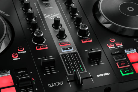HERCULES DJ CONTROL INPULSE 300 MK2 - Contrôleur DJ USB - 2 voies - 16 pads - Logiciels et tutoriels - Carte son intégrée